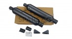 Royal Enfield Shotgun 650 AEW TE 203 Black Exhaust Silencer Pair - SPAREZO